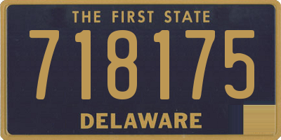 DE license plate 718175