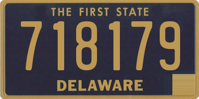 DE license plate 718179