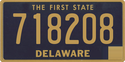 DE license plate 718208