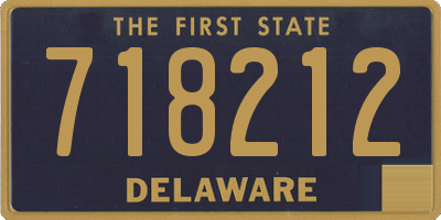 DE license plate 718212