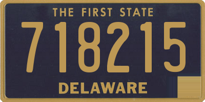 DE license plate 718215