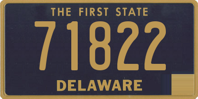 DE license plate 71822