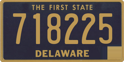DE license plate 718225