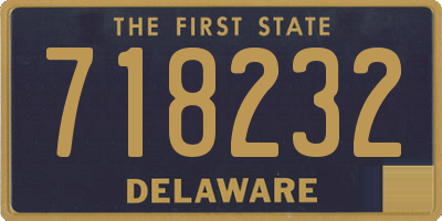 DE license plate 718232