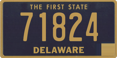 DE license plate 71824