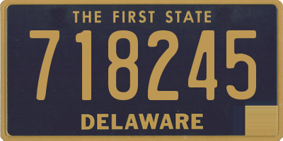 DE license plate 718245