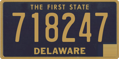 DE license plate 718247