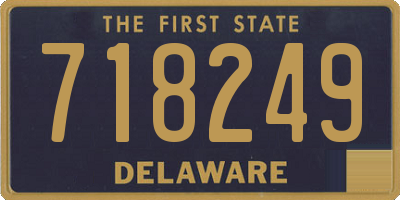 DE license plate 718249