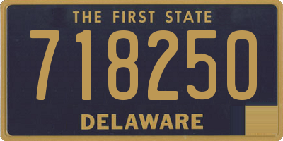 DE license plate 718250