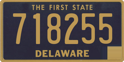 DE license plate 718255