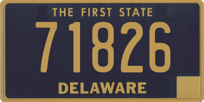 DE license plate 71826