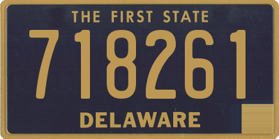 DE license plate 718261