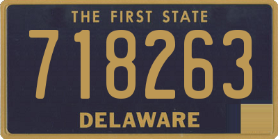 DE license plate 718263