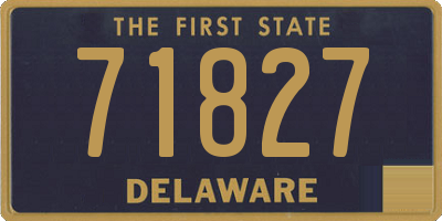 DE license plate 71827