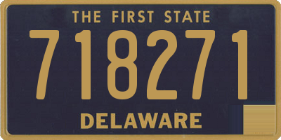 DE license plate 718271
