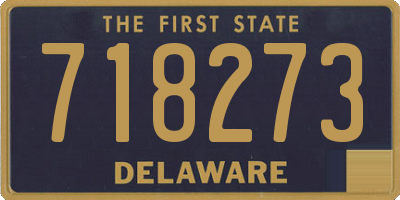 DE license plate 718273
