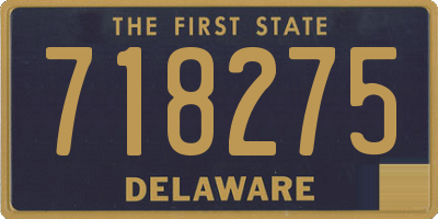 DE license plate 718275