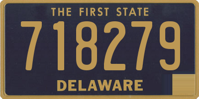 DE license plate 718279