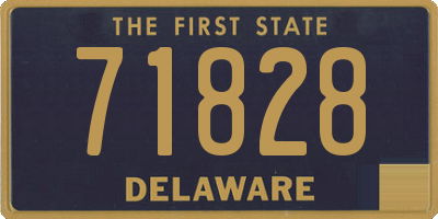 DE license plate 71828