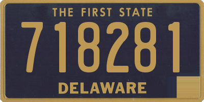 DE license plate 718281