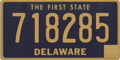 DE license plate 718285