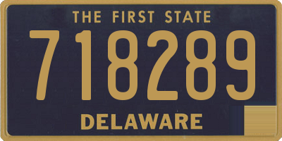 DE license plate 718289