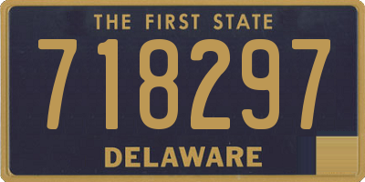 DE license plate 718297
