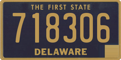 DE license plate 718306