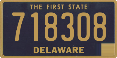 DE license plate 718308