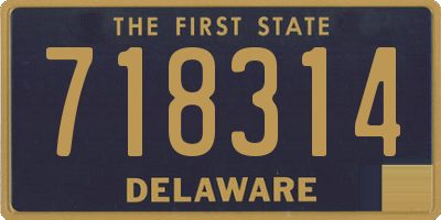DE license plate 718314