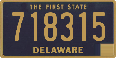 DE license plate 718315