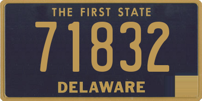 DE license plate 71832