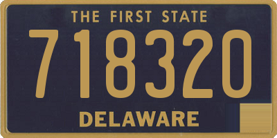 DE license plate 718320