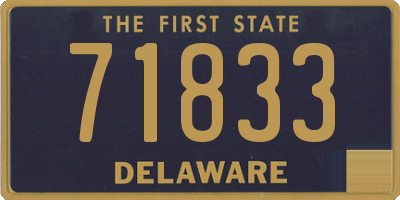 DE license plate 71833
