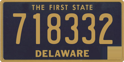DE license plate 718332