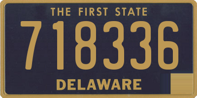 DE license plate 718336