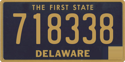 DE license plate 718338