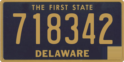 DE license plate 718342