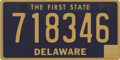 DE license plate 718346