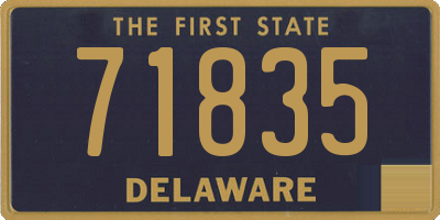 DE license plate 71835