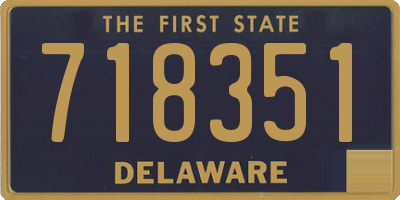 DE license plate 718351