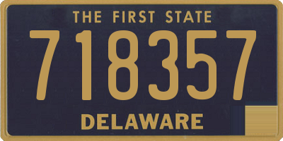DE license plate 718357