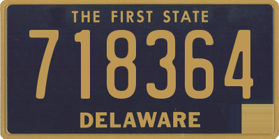 DE license plate 718364