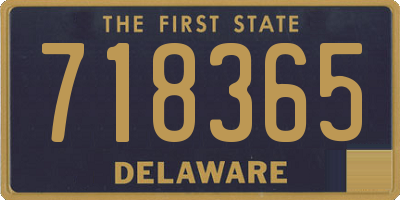 DE license plate 718365