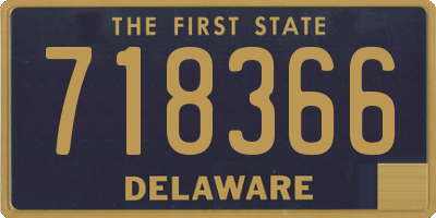 DE license plate 718366