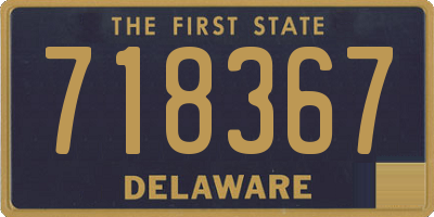 DE license plate 718367