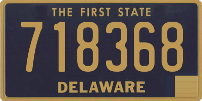 DE license plate 718368