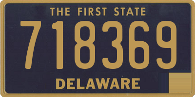 DE license plate 718369