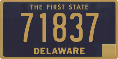DE license plate 71837