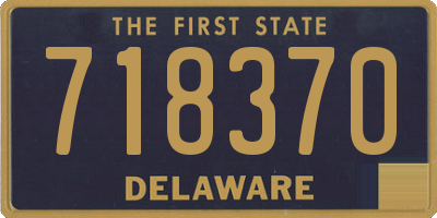 DE license plate 718370